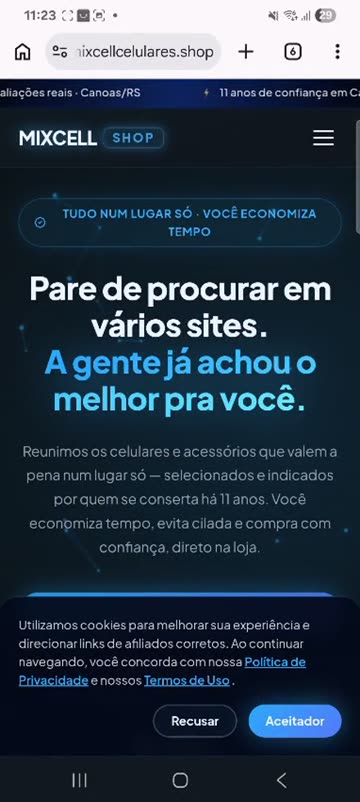Exemplo de página do tipo Essencial